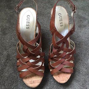 Guess Eppie Strappy Wedge Sandal